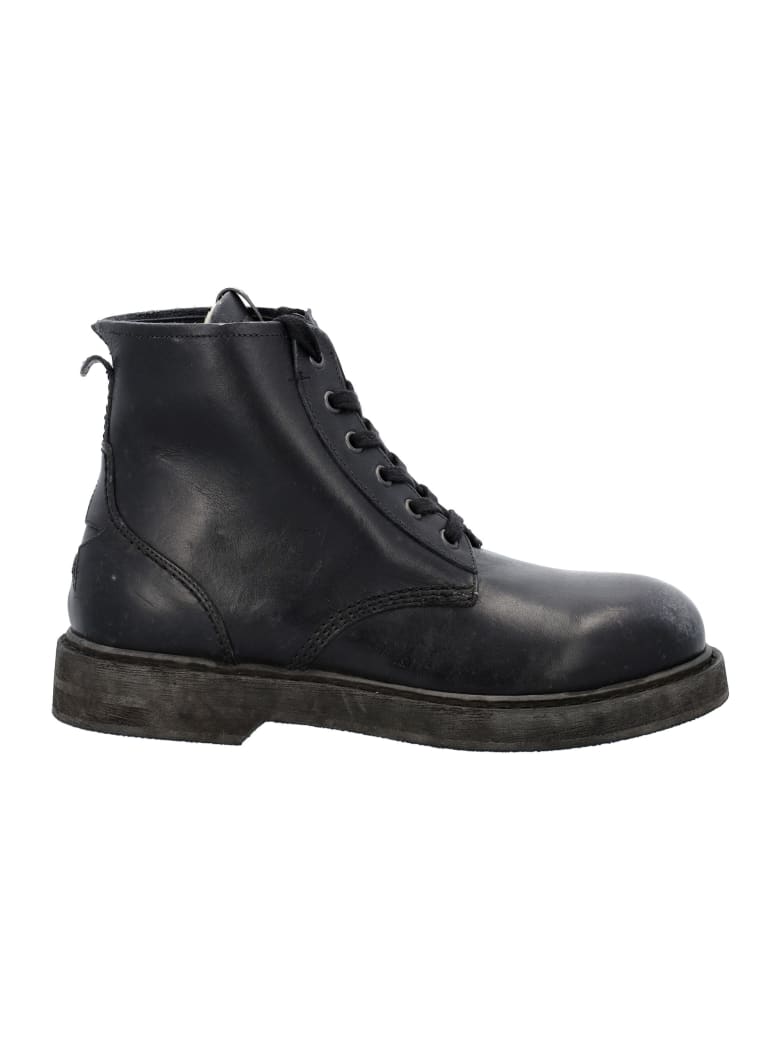 ukrudtsplante telex Total Golden Goose Black Leather Lace-up Boots | italist, ALWAYS LIKE A SALE
