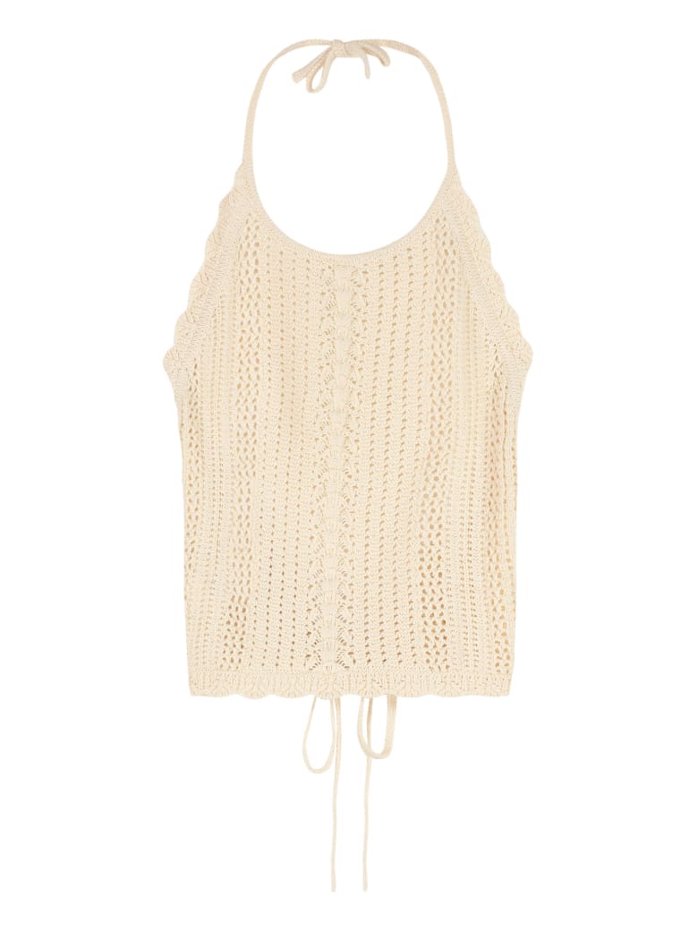 Pinko Bocce Knitted Top - Sand