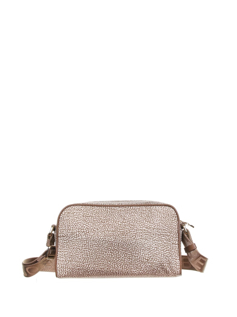 Borbonese Shoulder Bag - BEIGE/MARRONE