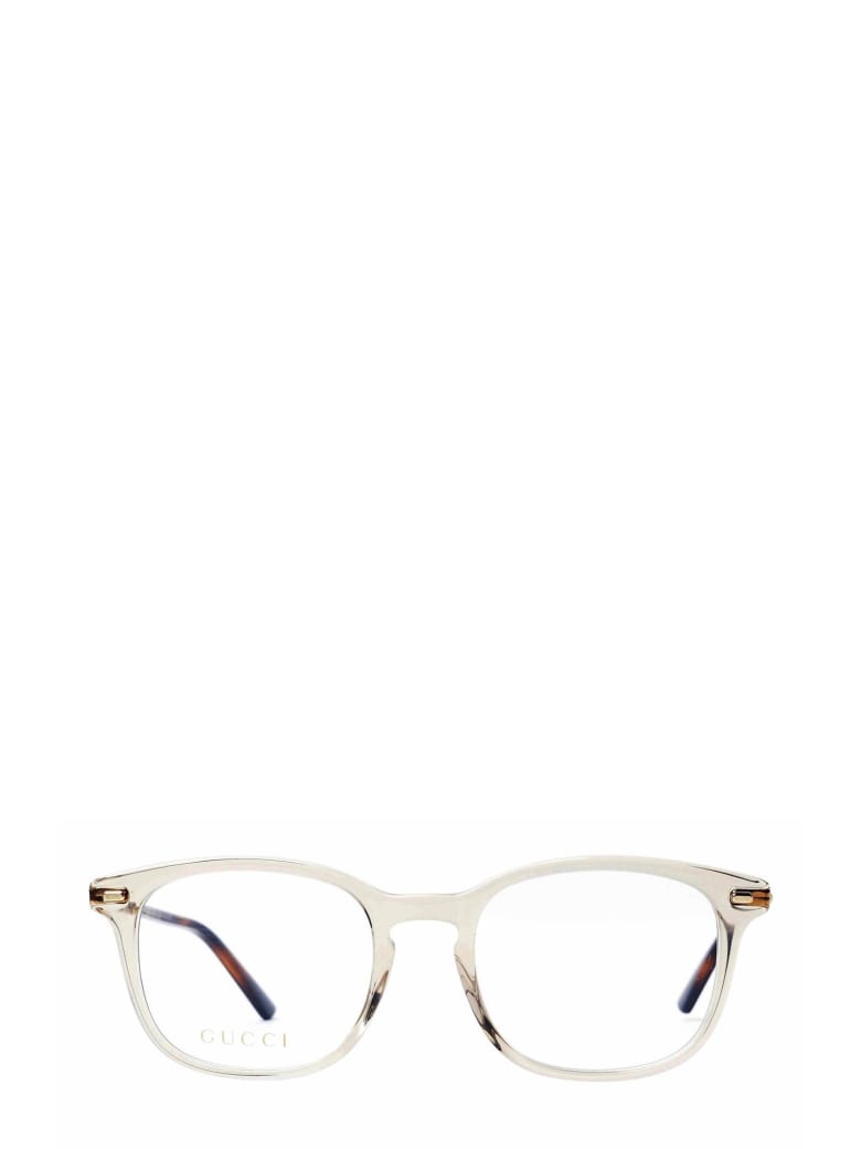 Gucci Eyewear Gg0390o Transparent Grey Glasses | italist