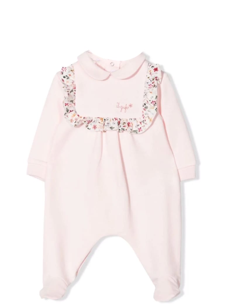 Il Gufo Romper With Ruffles - Pink