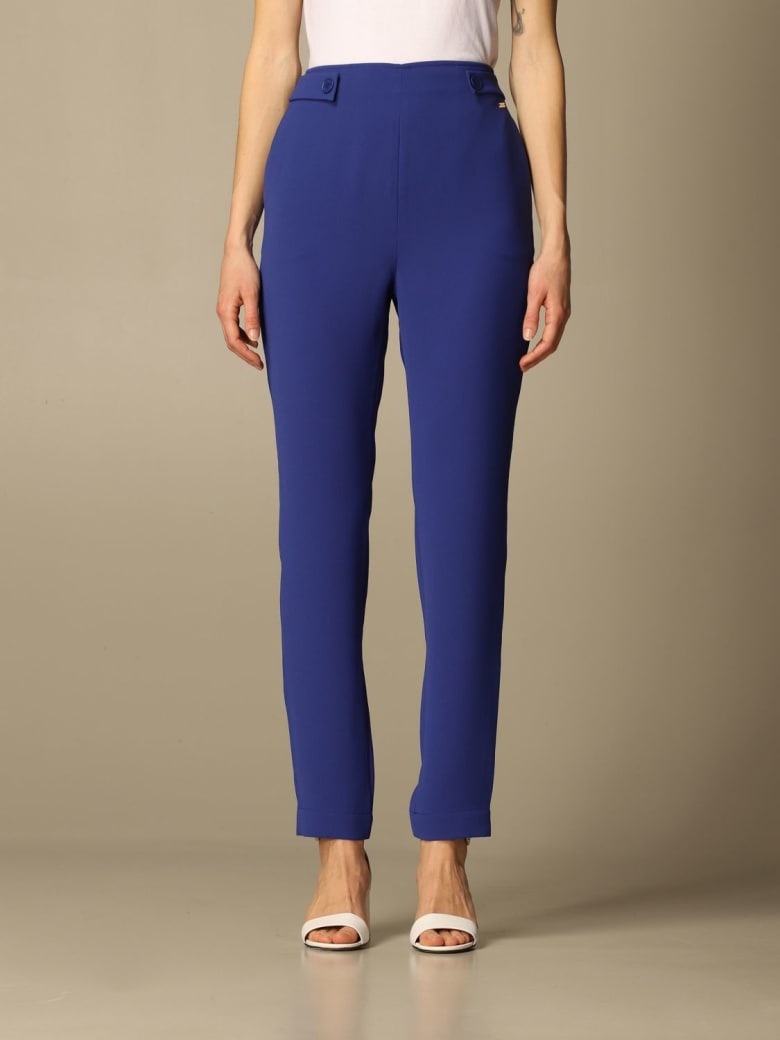Armani Collezioni Armani Exchange Pants Armani Exchange Trousers In Cady - Blue