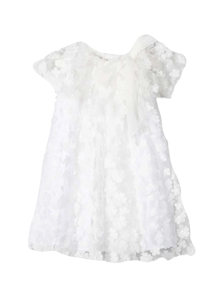 La stupenderia Dress With Floral Applications - Unica