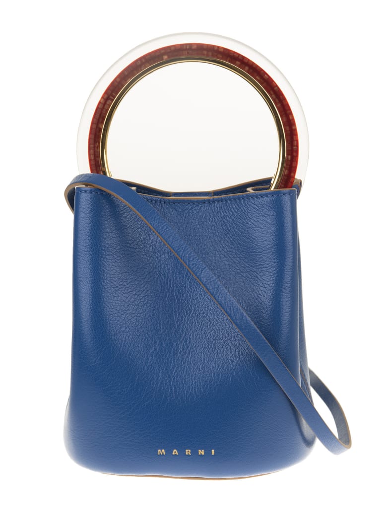 blue leather bags sale
