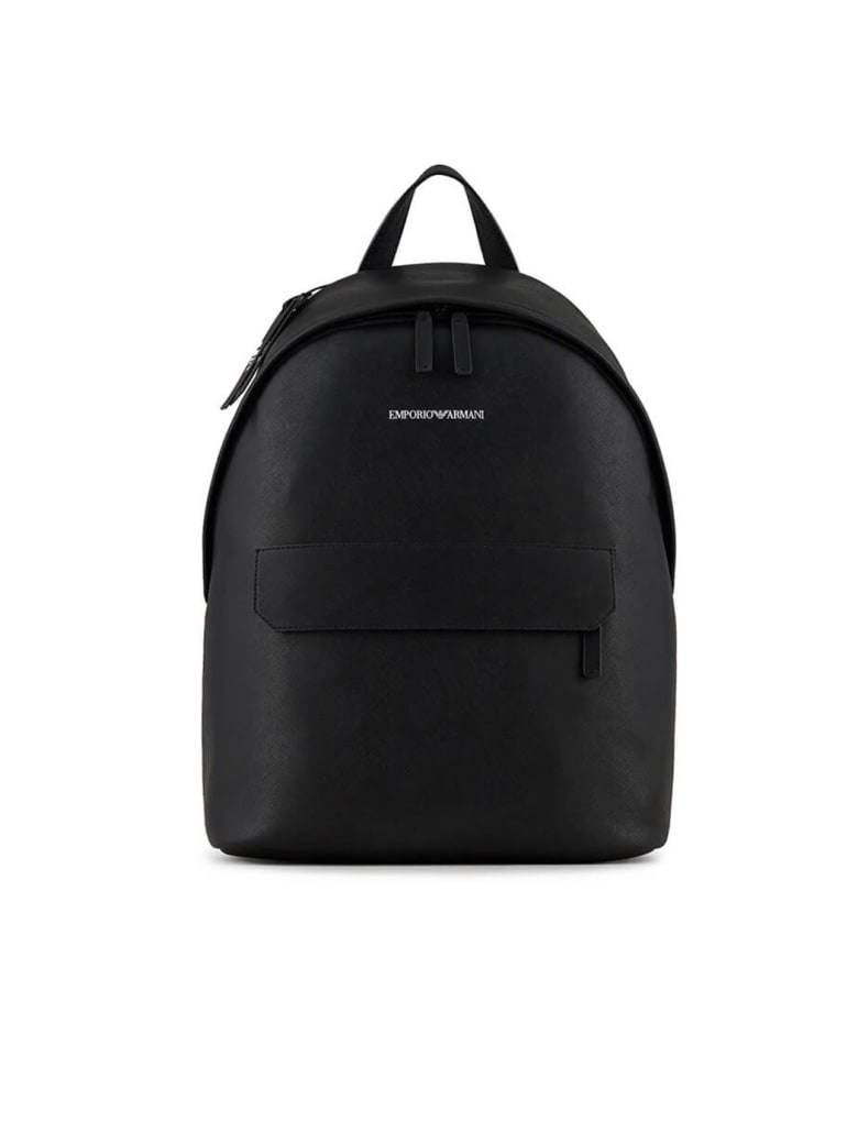 emporio armani leather backpack