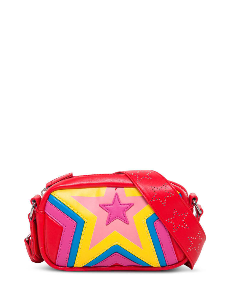 Stella McCartney Kids Star Crossbody Bag In Alter Mat - Red