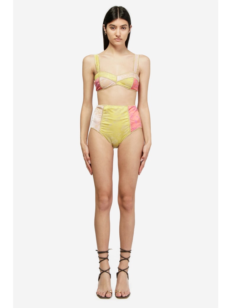 Oseree Blossom Colore High Waisted Beachwear - multicolor