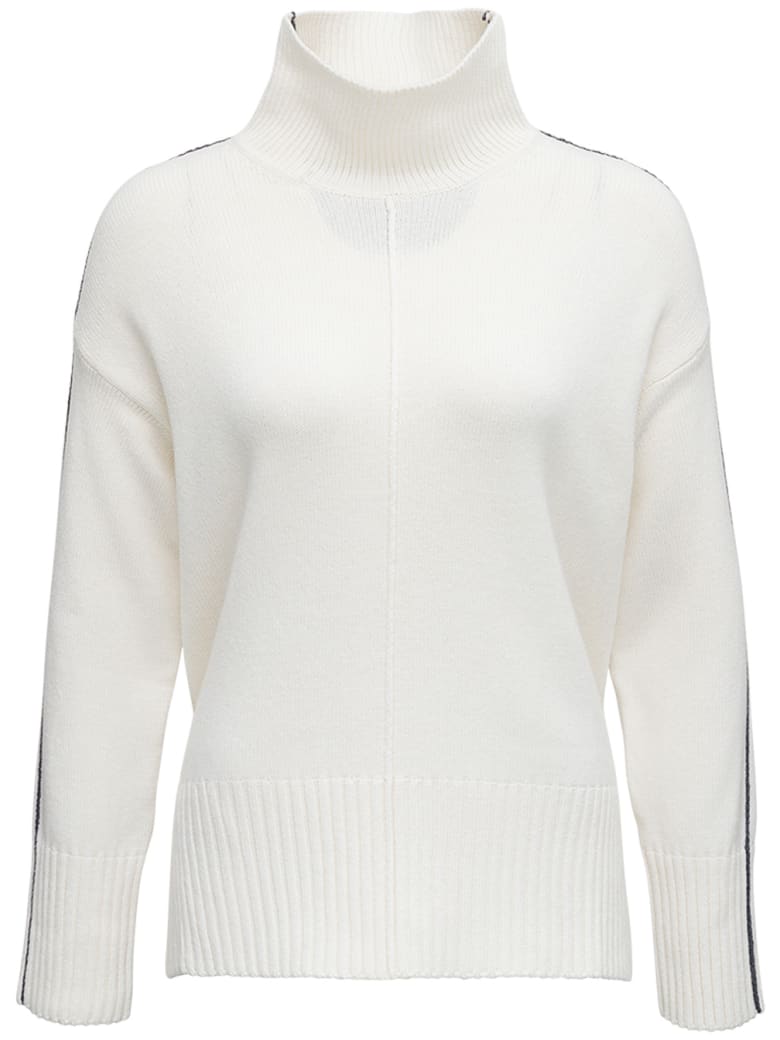 Antonelli Pimpinella White Wool Blend Sweater - White