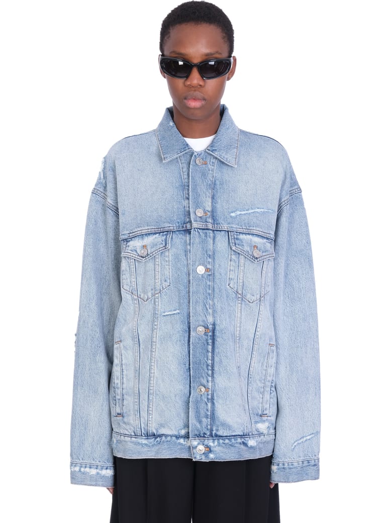 Balenciaga Denim In Cyan Denim - cyan