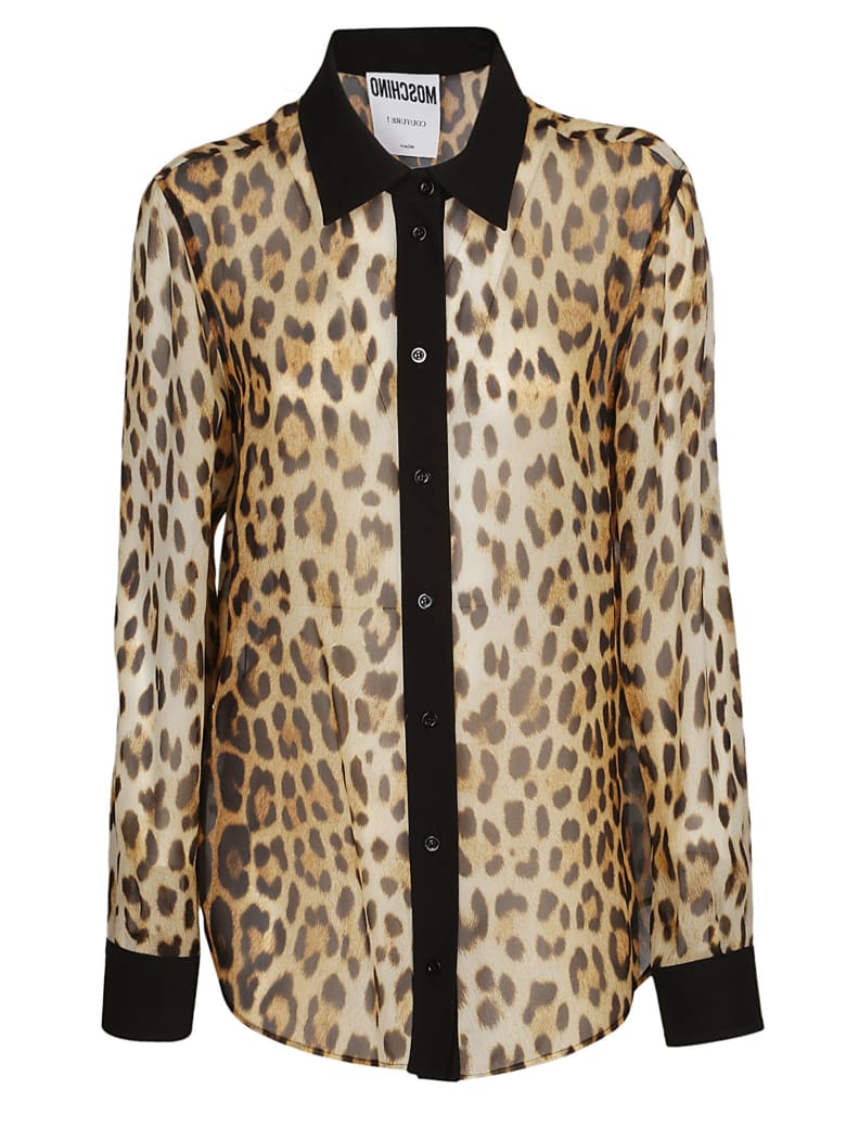Moschino Leopard Printed Shirt | italist, ALWAYS LIKE A SALE