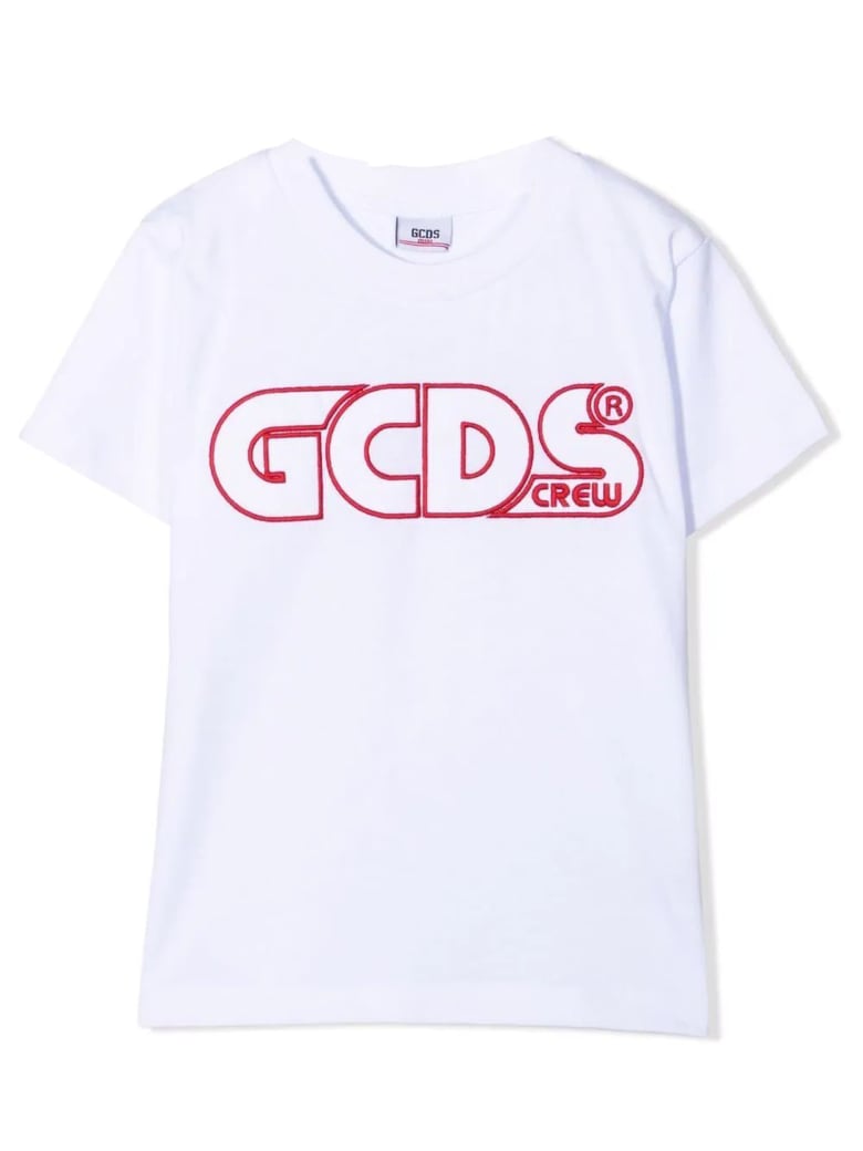 GCDS Mini White Cotton T-shirt - Bianco