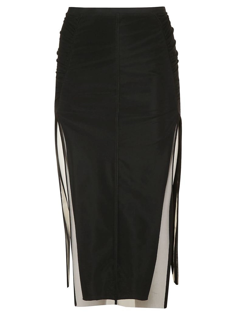 Rick Owens Collage Knee Length Skirt - Black