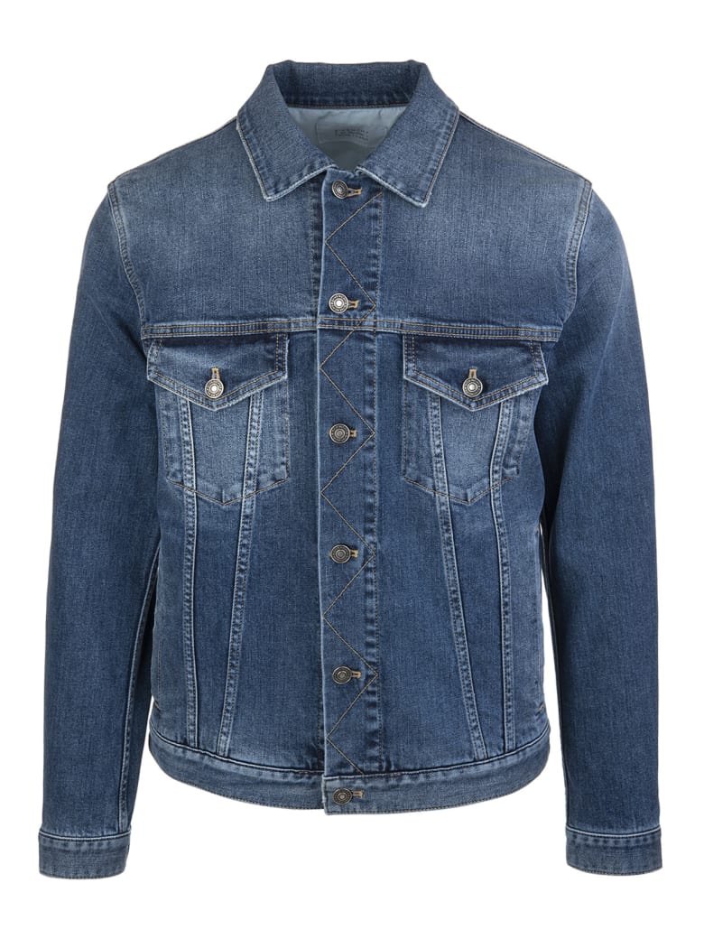 Givenchy Logo Print Buttoned Denim Jacket