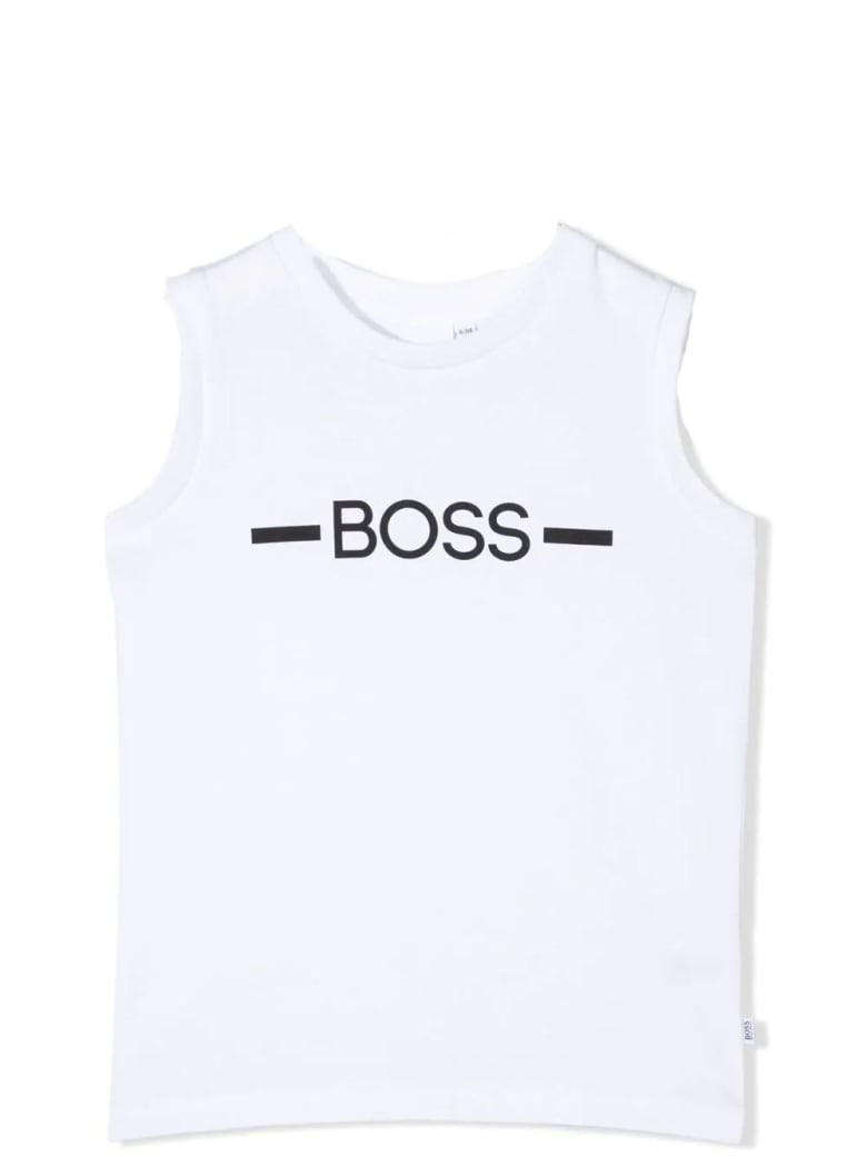 Hugo Boss Tank With Print - White