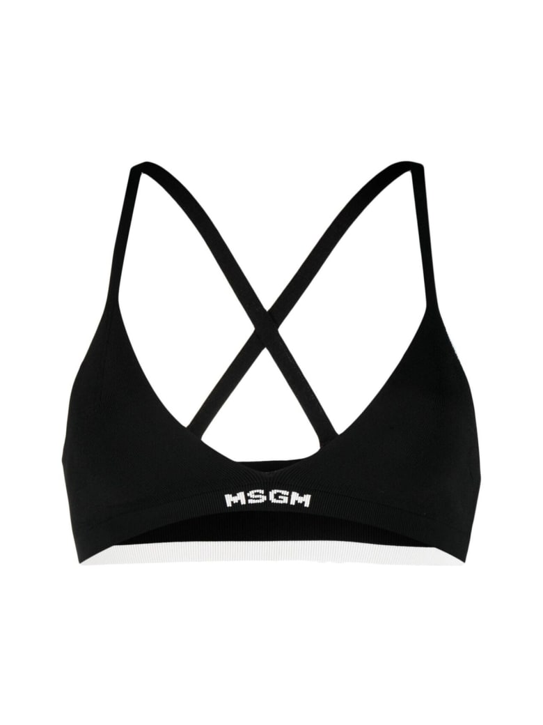 MSGM Knitwear Bra - Black