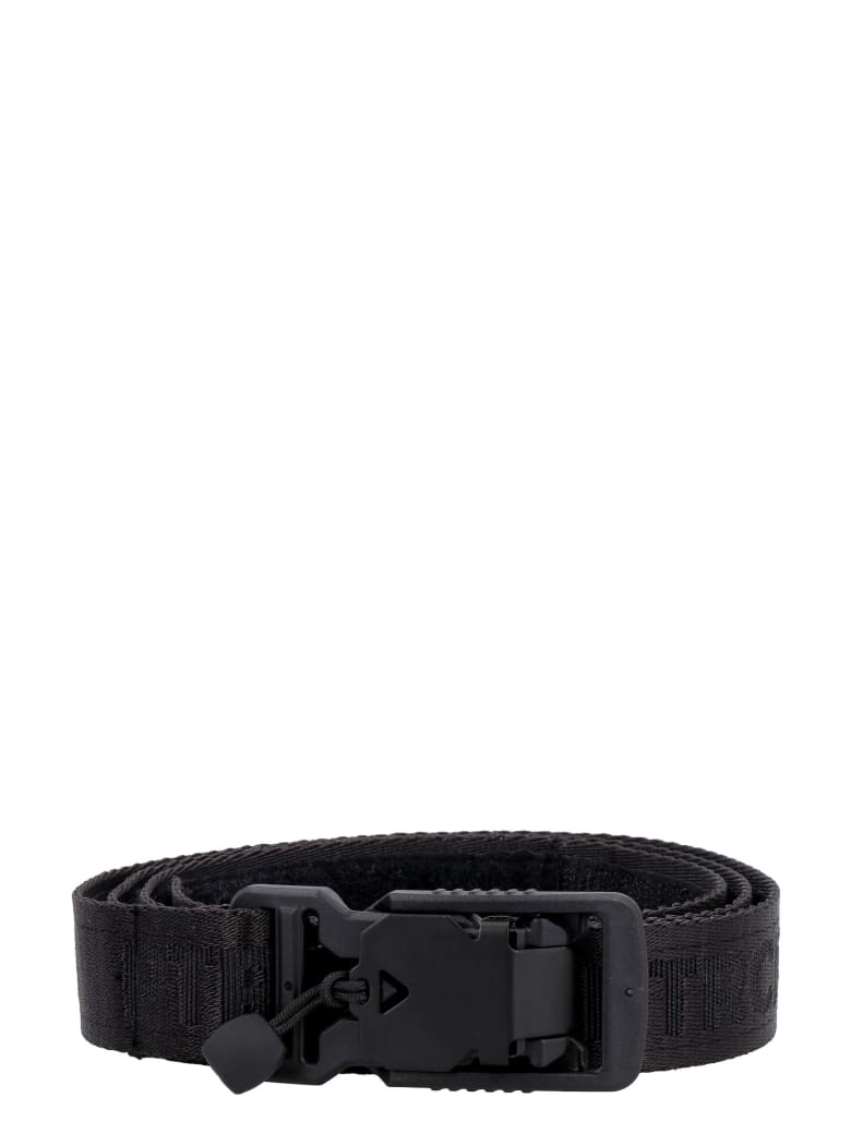PTRCRS by Christian Petrini Fabric Belt With Logo - black
