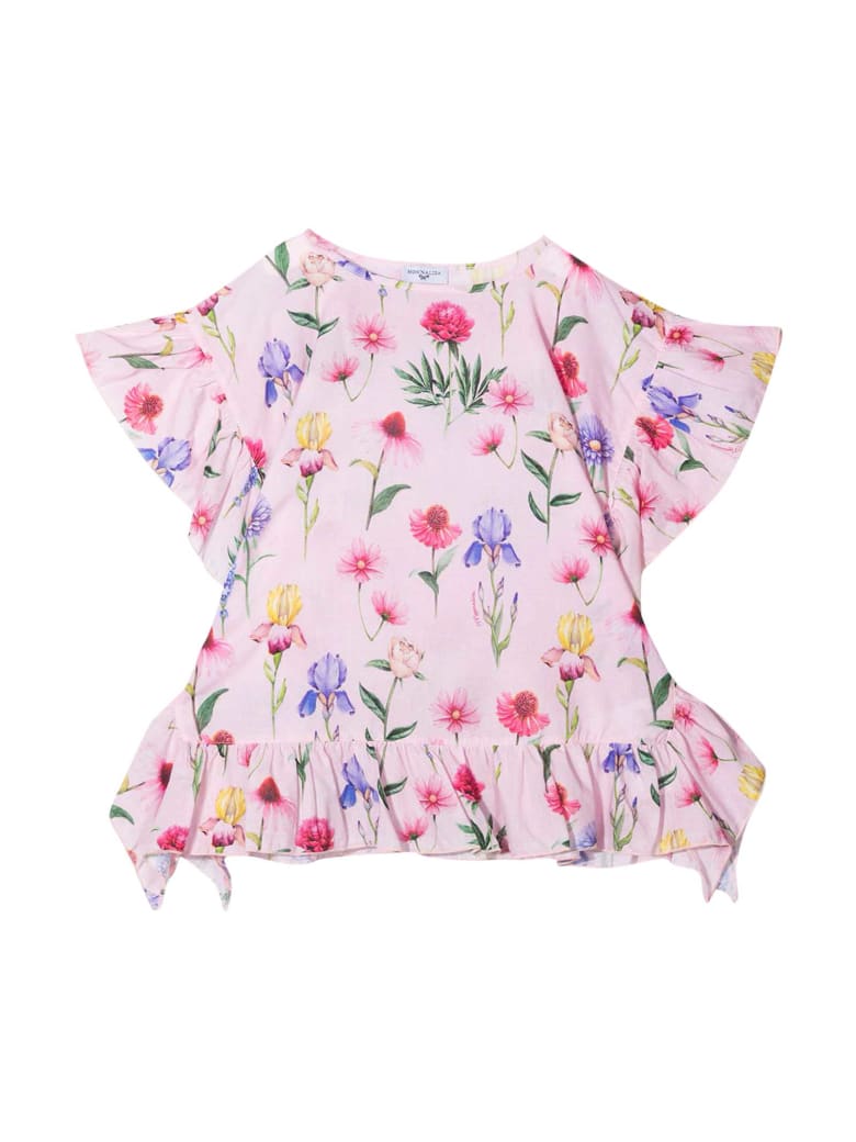 Monnalisa Pink Floral T-shirt - Rosa