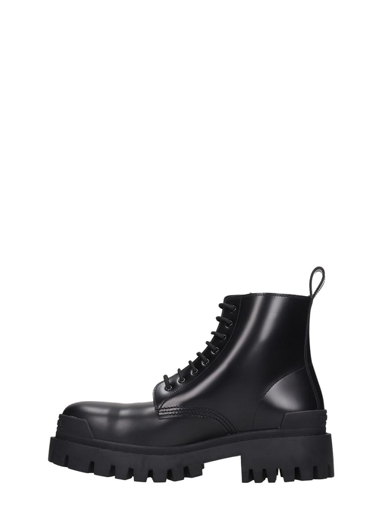 Balenciaga Combat Boots In Black Leather | Italist, Always Like A Sale