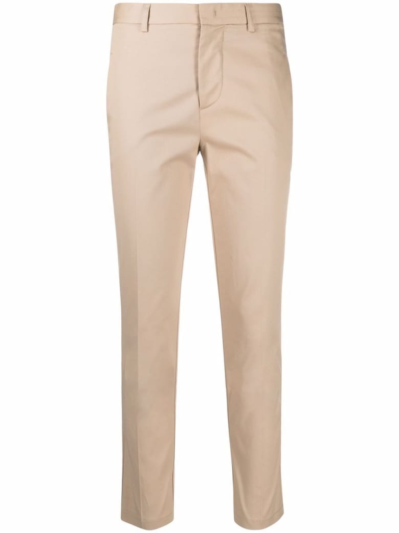 Merci Beige Cotton Tailored Pants - Beige