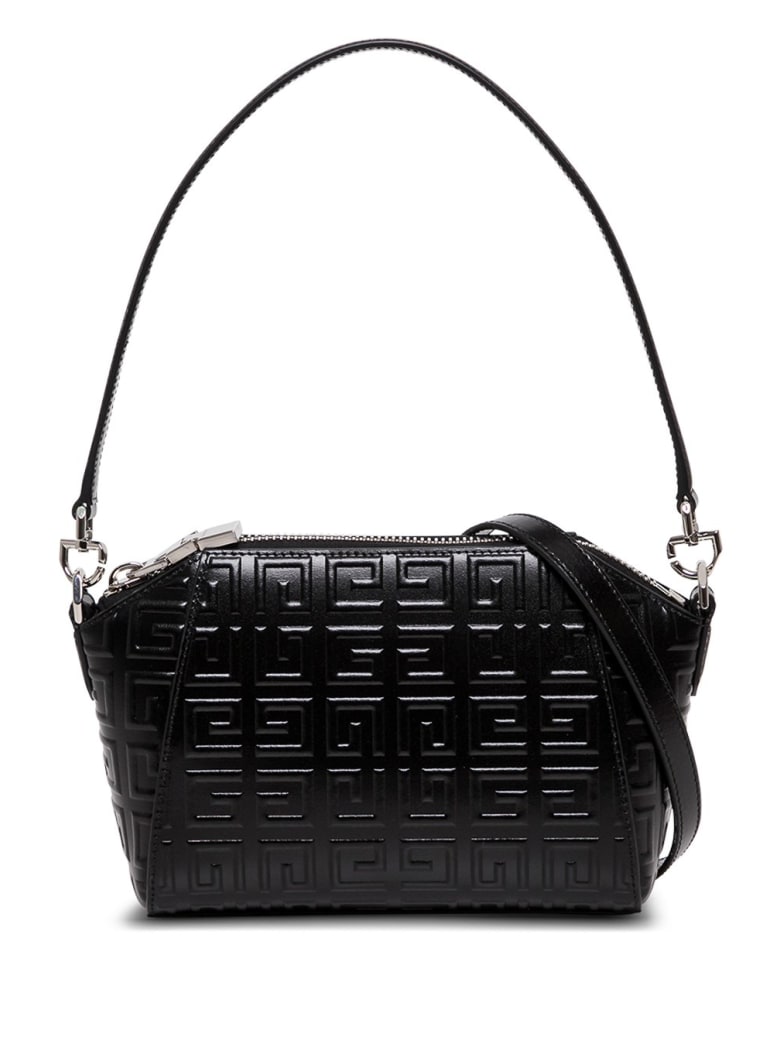 Givenchy Antigona Crossbody Bag In 4g Quilted Leather - Black