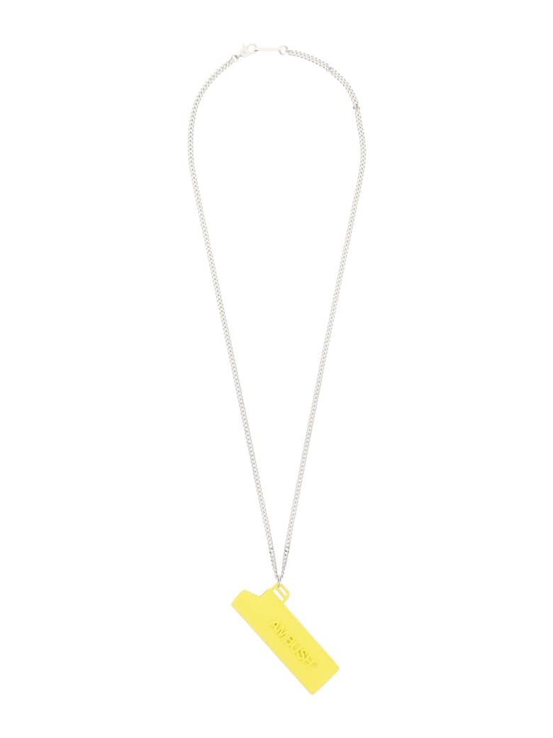 AMBUSH Lighter Case Unisex Necklace - YELLOW SILVER (Silver)