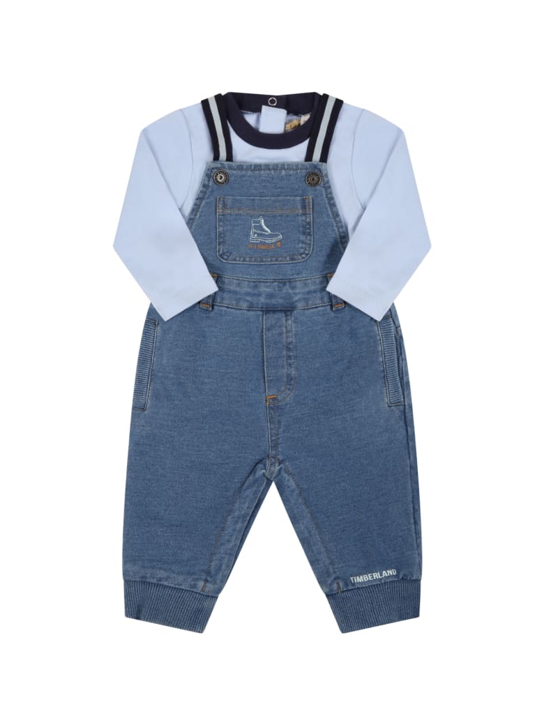 Timberland Multicolor Set For Baby Boy - Denim