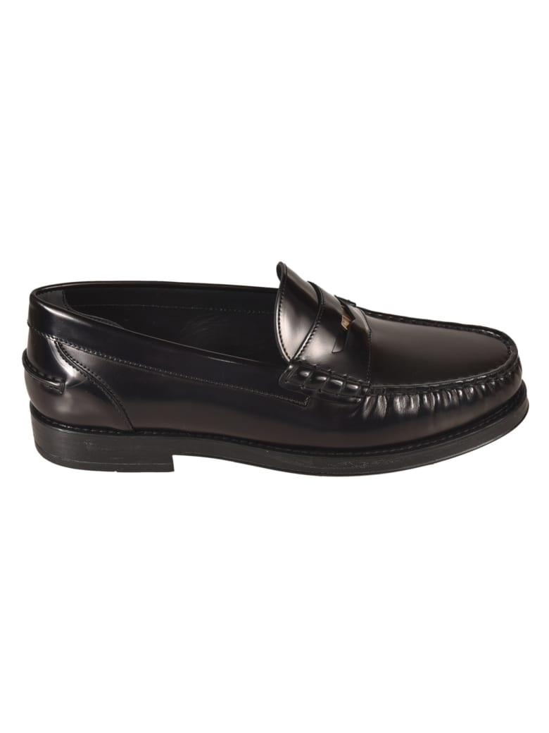 Tod's Classic T-plaque Loafers - Black
