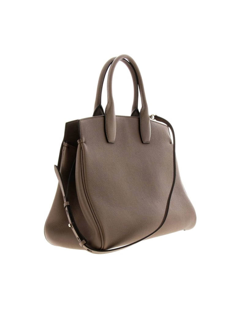 Salvatore Ferragamo Handbag The Studio Bag In Genuine Hammered Leather ...