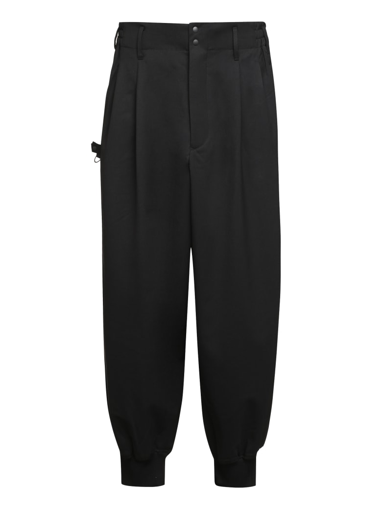 Y-3 Wool Blend Trousers - black