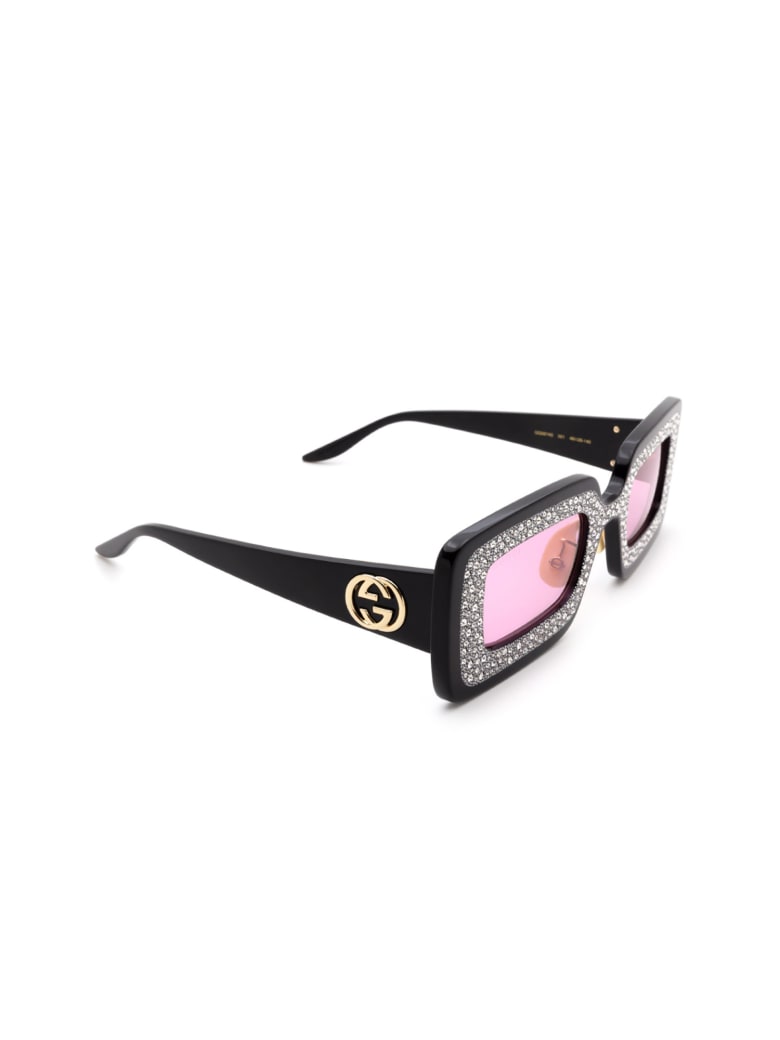 Gucci GG0974S Sunglasses - Black Black Pink