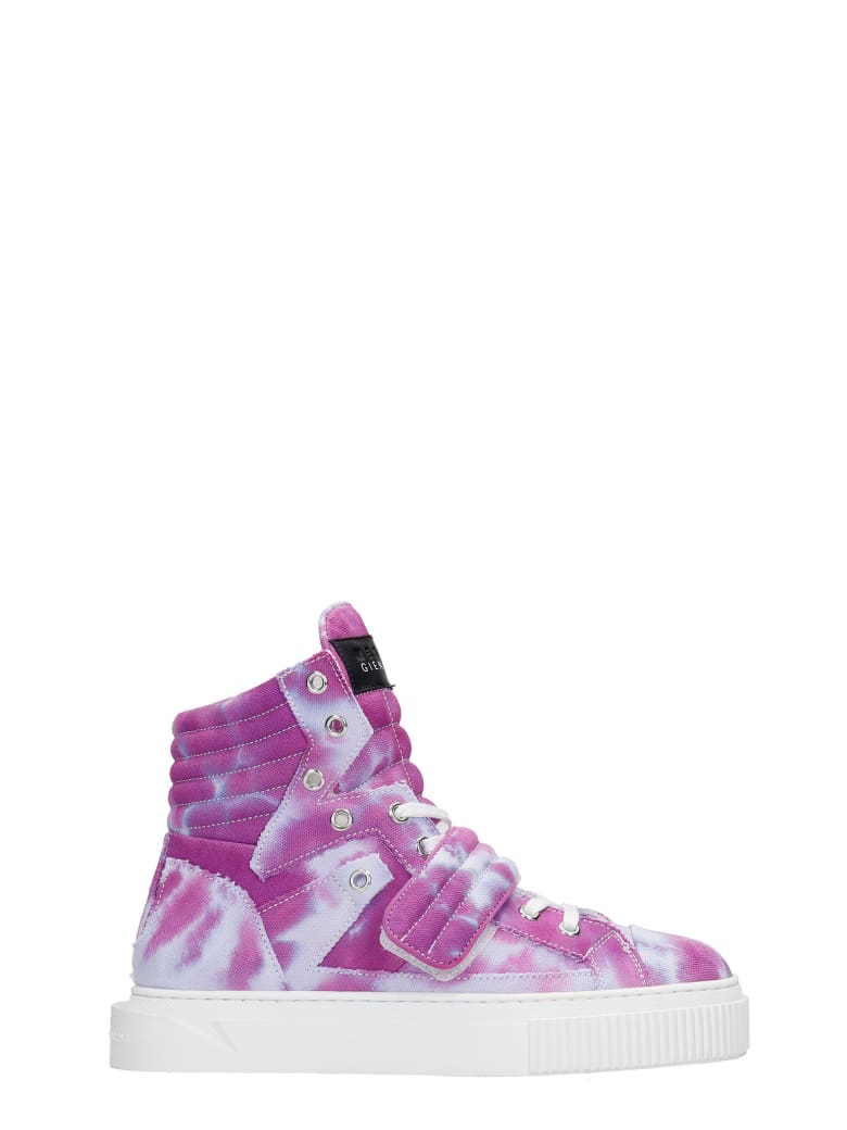 Gienchi Hypnos Sneakers In Viola Canvas - Viola