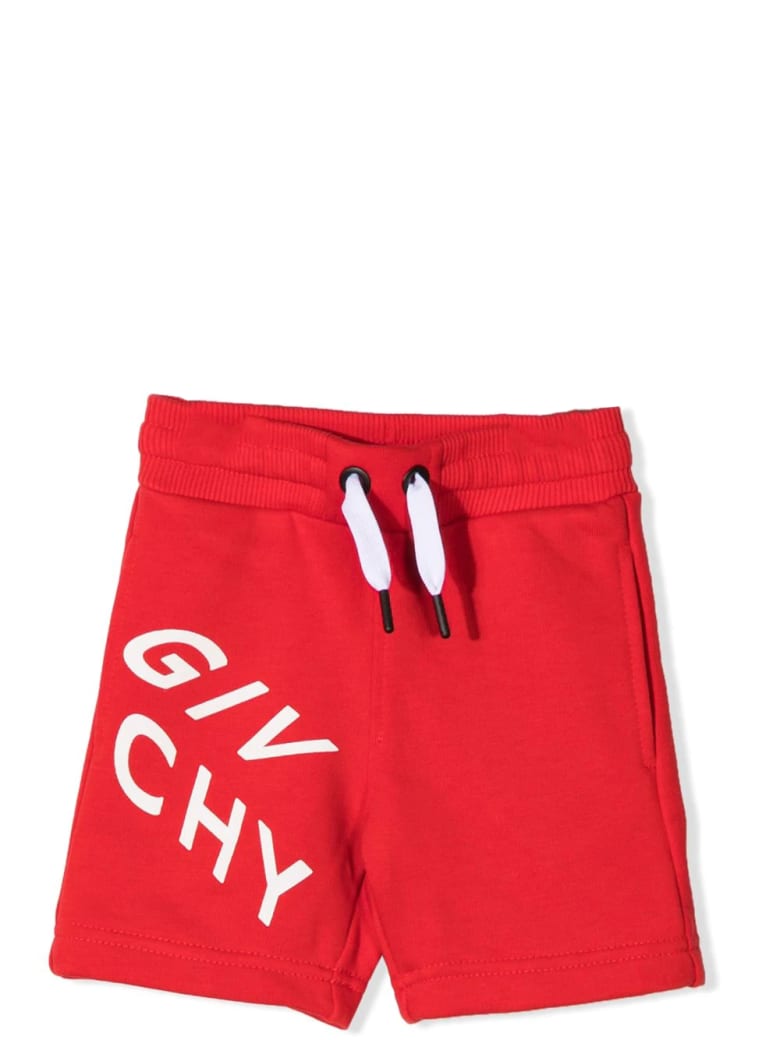 Givenchy Sports Shorts With Print - Red
