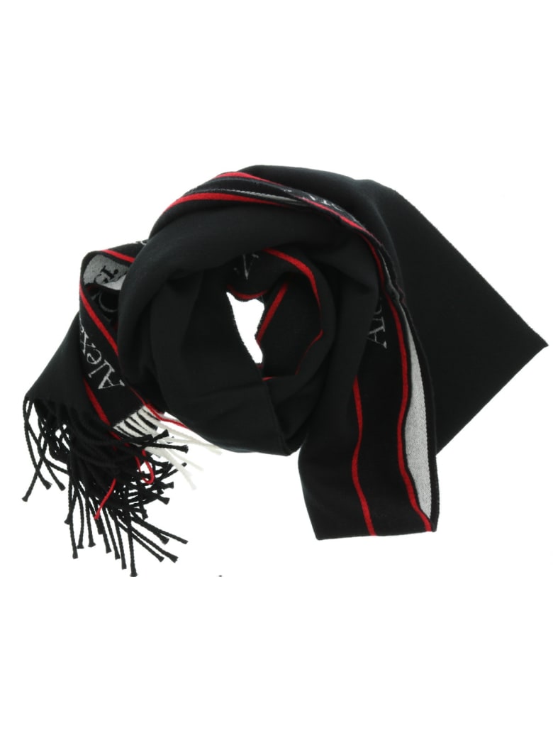 Alexander McQueen Logo Scarf - Nero
