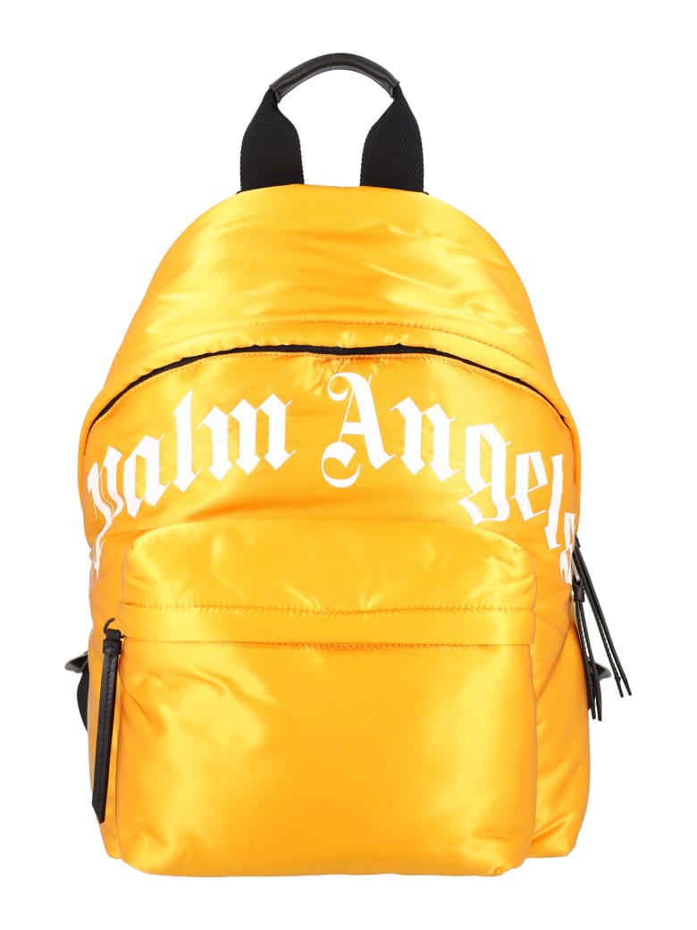 Palm Angels Curved Logo Backpack - Giallo