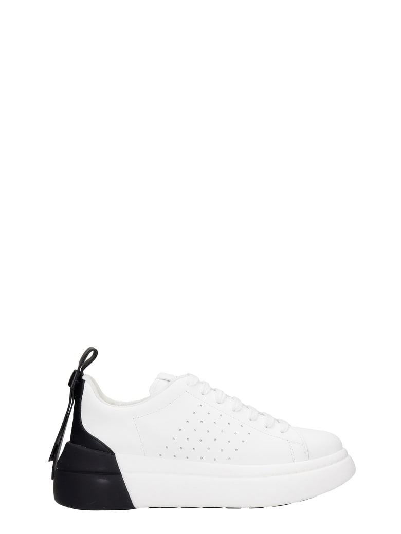 RED Valentino Sneakers In White Leather - white