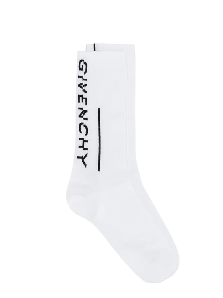 Givenchy Socks In White Cotton - white