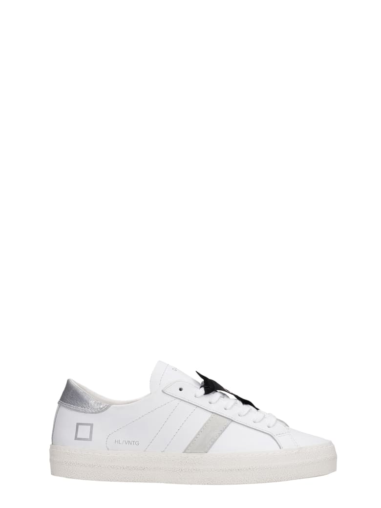 D.A.T.E. Hill Low Sneakers In White Leather - white
