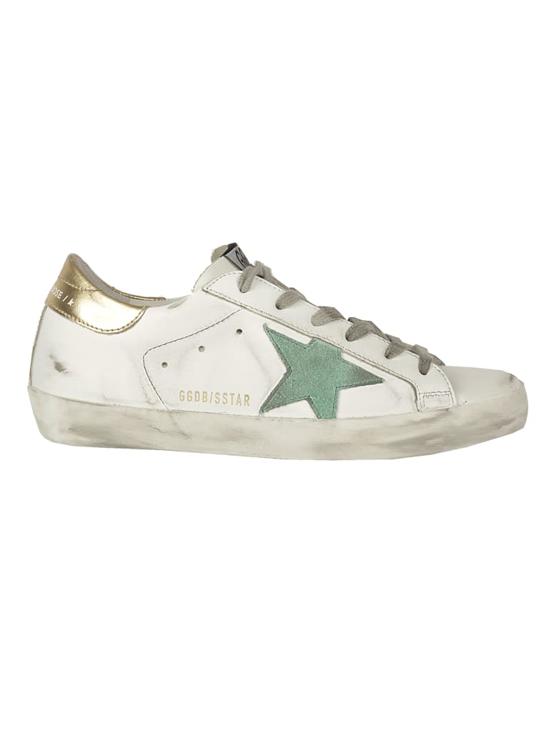 Golden Goose Superstar Leather Upper Suede Star Laminated Heel | italist