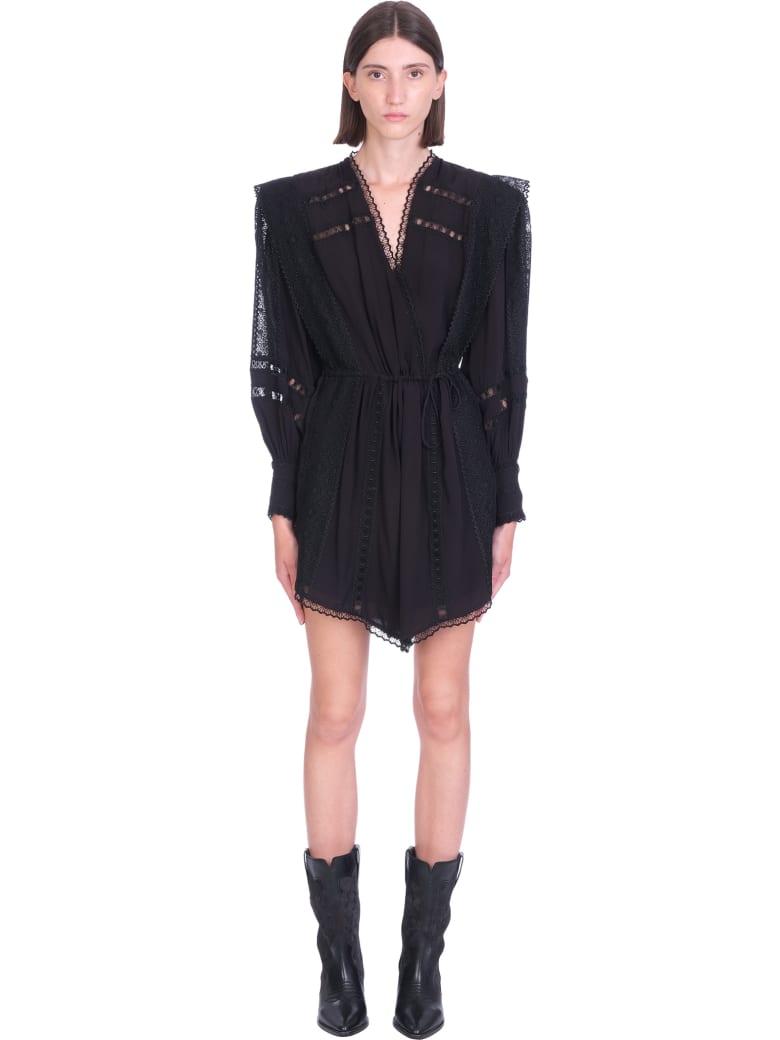 IRO Cassie Dress In Black Polyester - black