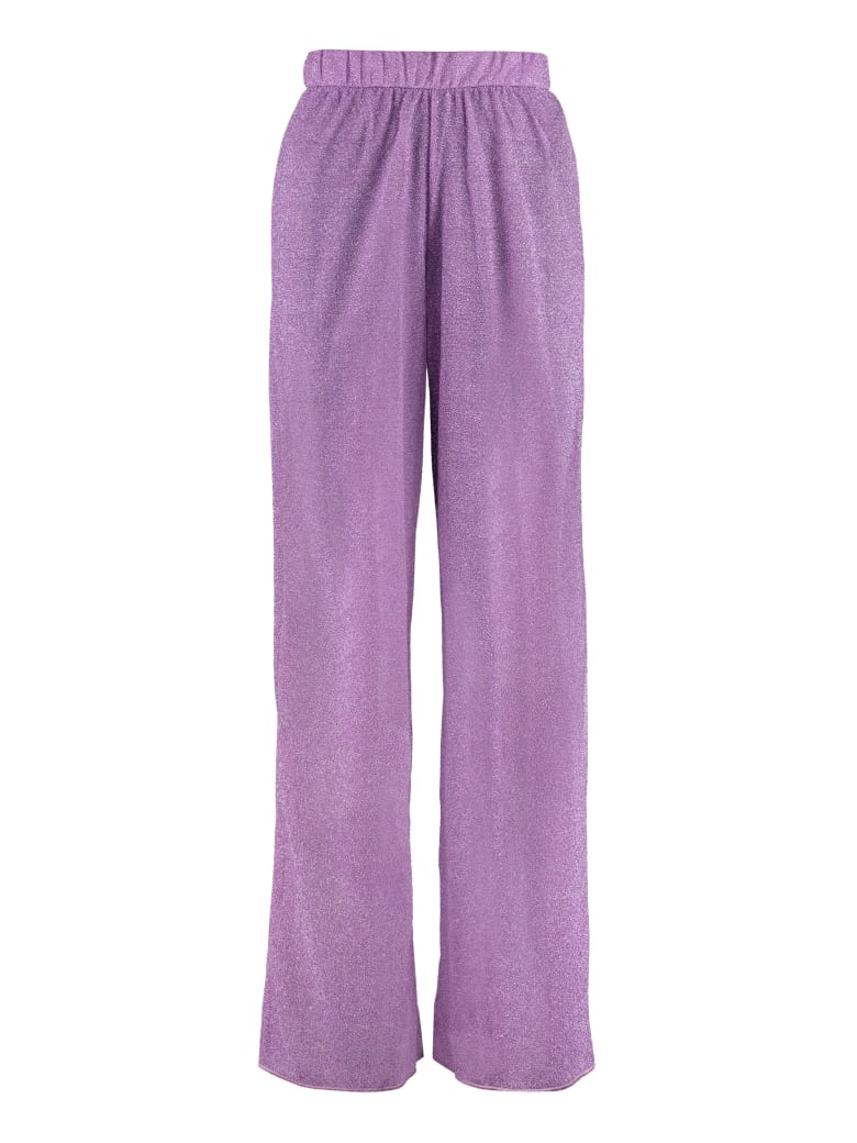 Oseree Lumière Elasticated Waist Trousers - purple