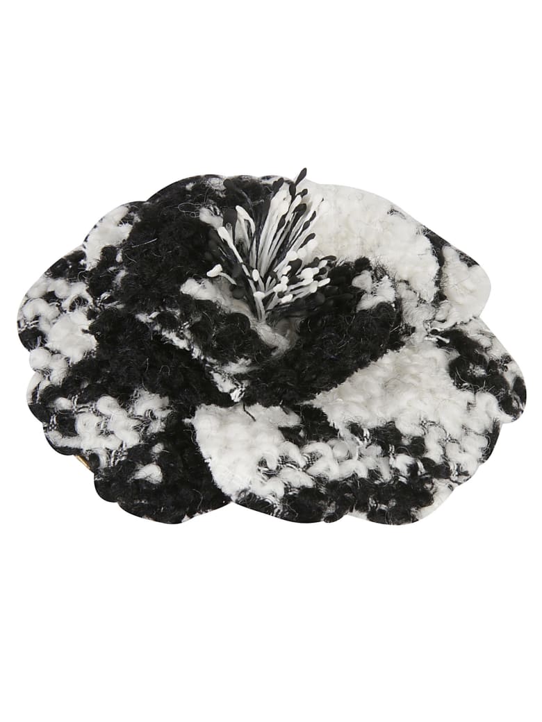 Philosophy di Lorenzo Serafini Floral Brooch - White/Black