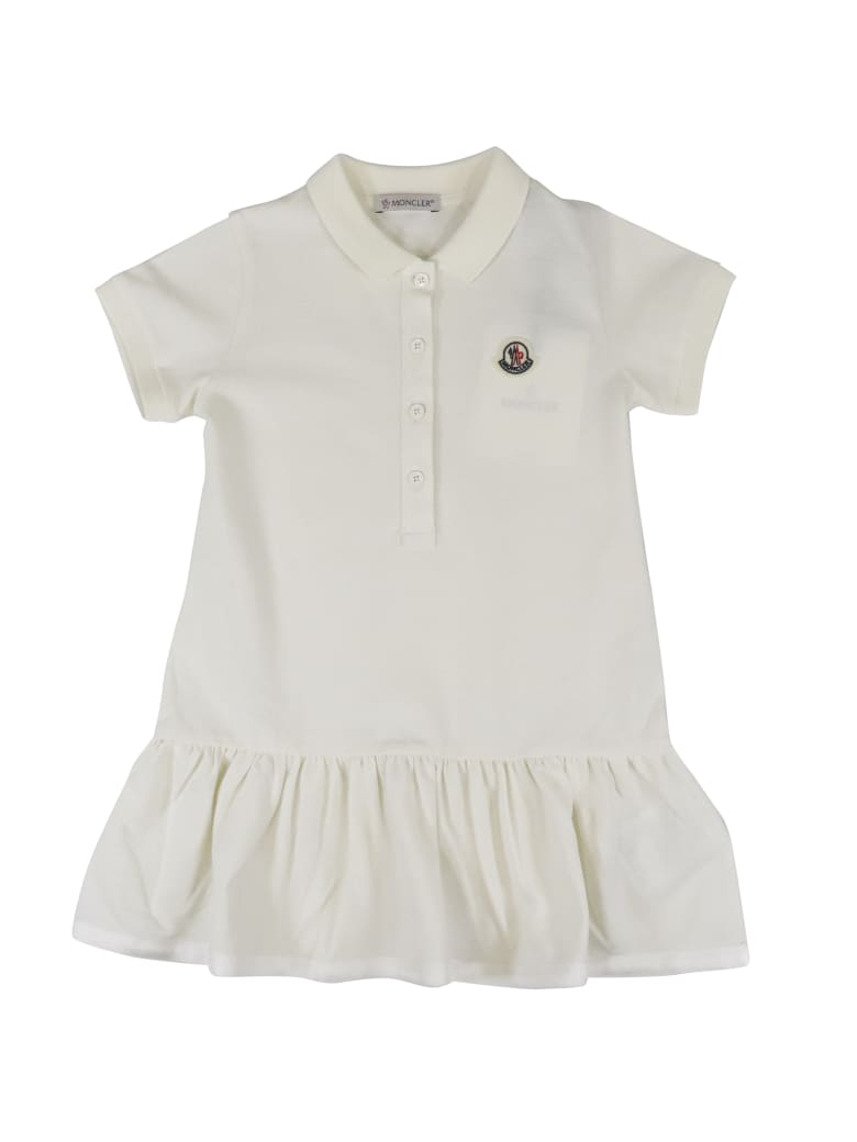 Moncler Cotton Dress - WHITE