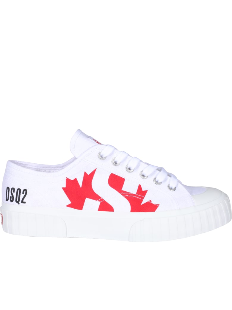 Dsquared2 Logo Sneakers - Bianco