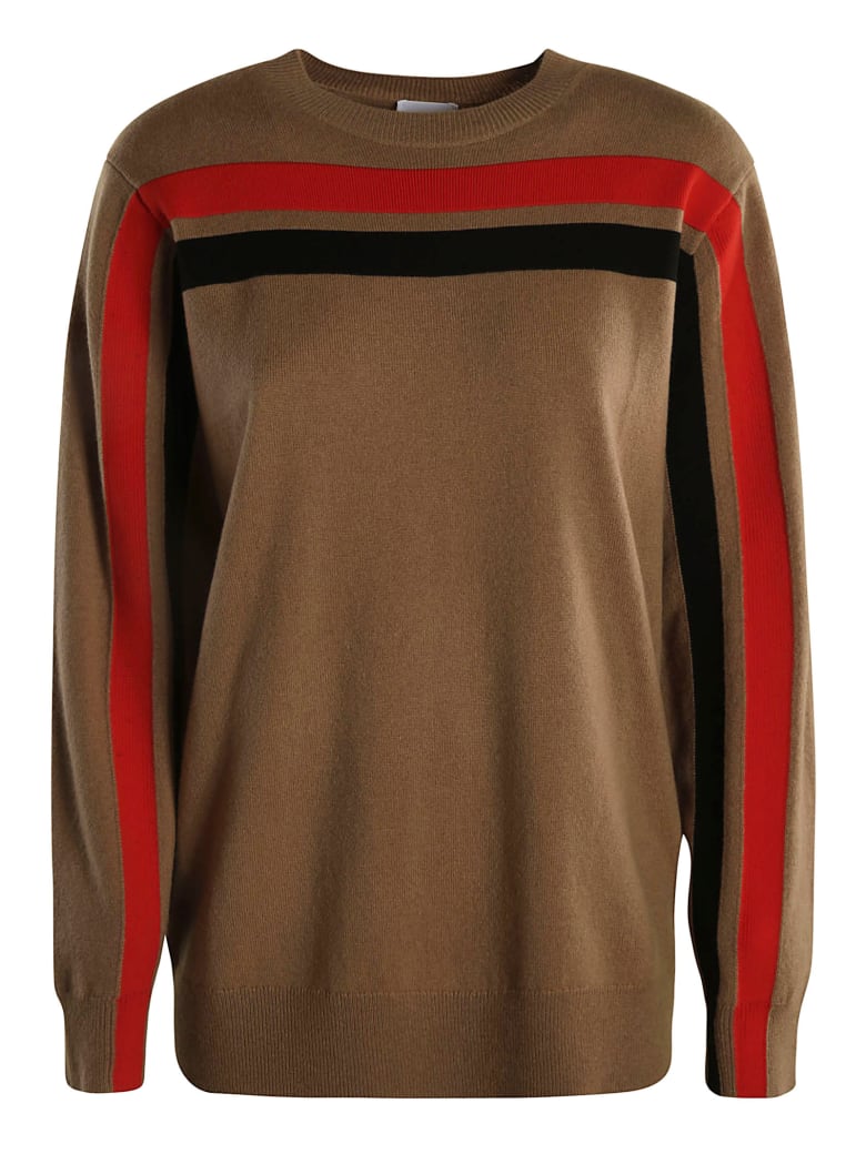 Burberry Stripe Detail Sweater - Brown/Black