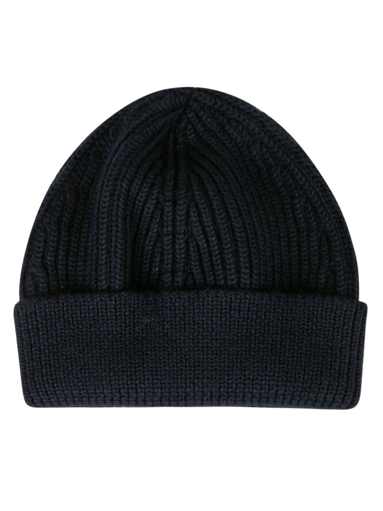 Maison Margiela Ribbed Knit Beanie - Blue