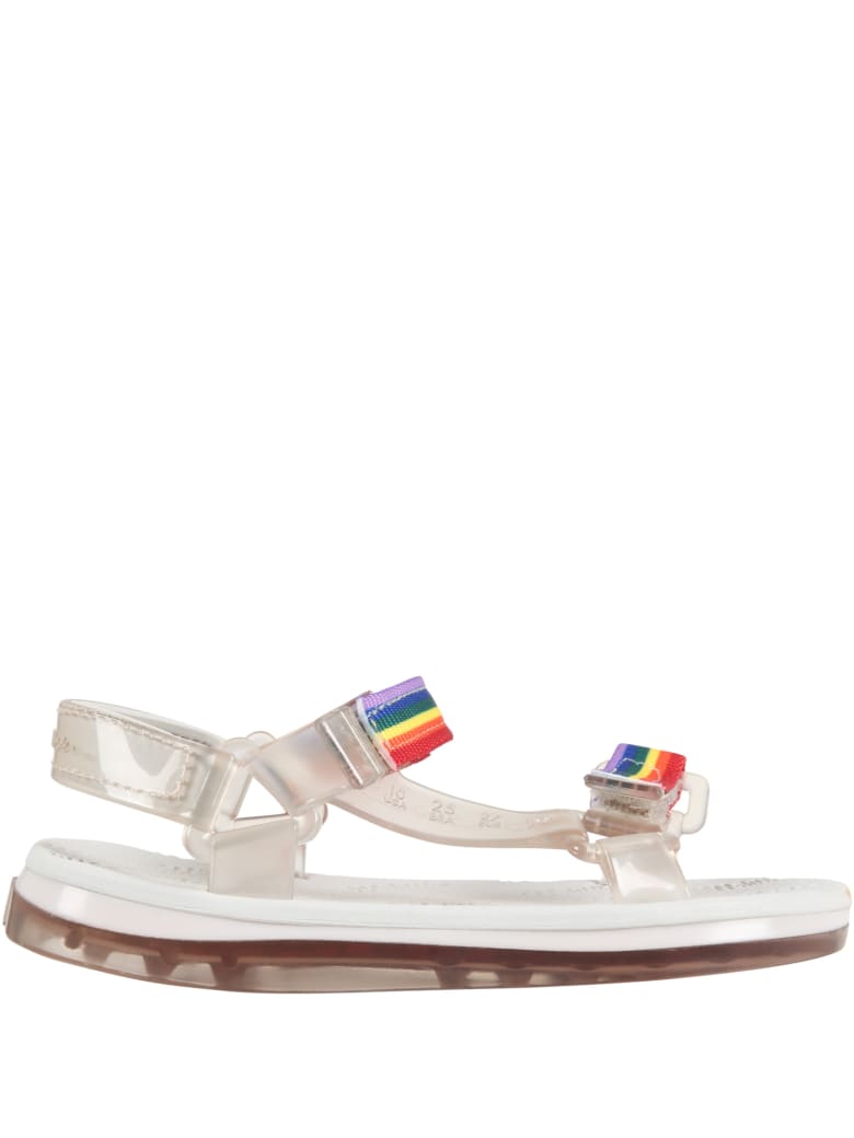 Melissa Transparent Sandals For Kids With Logo - Multicolor