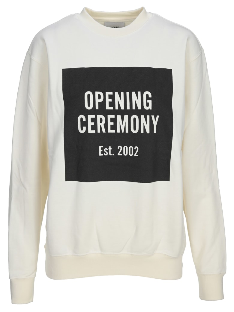 Opening Ceremony Box-logo Sweatshirt - Off White