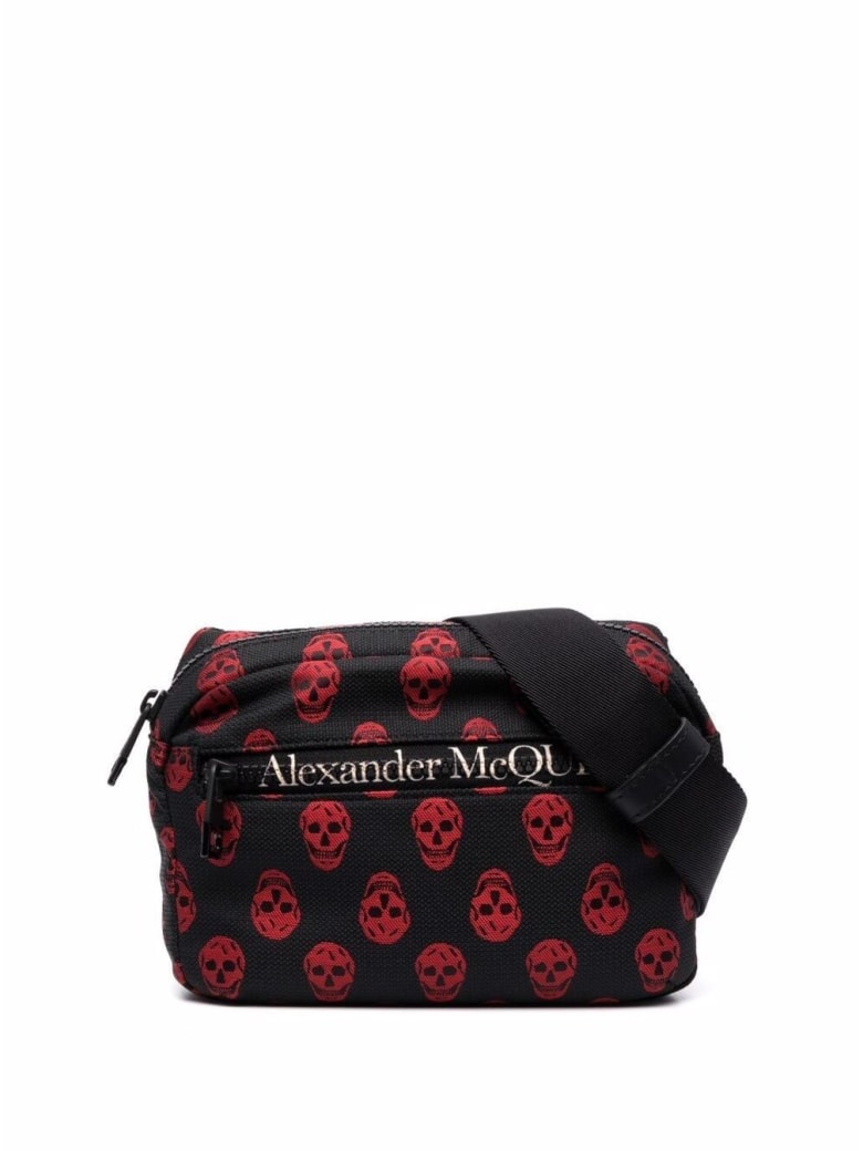 Alexander McQueen Biker Skull Urban Belt Bag In Nylon - Black
