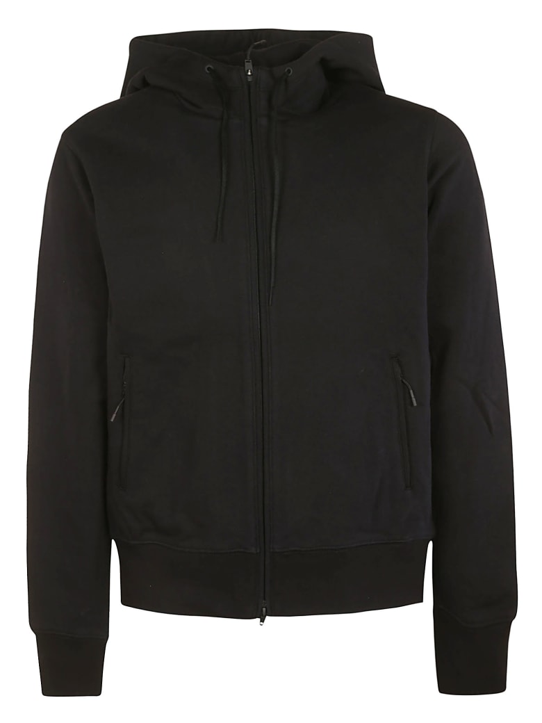 Y-3 Rear Logo Zipped Hoodie - Black
