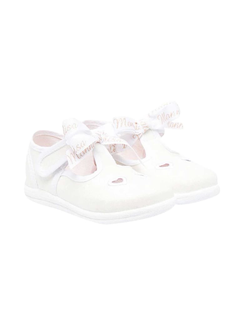 Monnalisa White Ballet Flats - Bianco